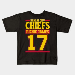 Kansas City Chiefs Richie James 17 American Football Team Kids T-Shirt